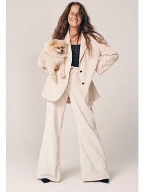 Free People Jay Blazer in Alpine Cream